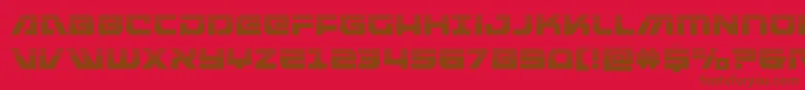 Police armedlightninghalf – polices brunes sur fond rouge