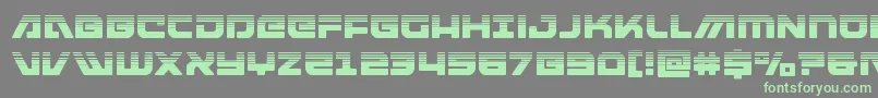 Шрифт armedlightninghalf – зелёные шрифты на сером фоне