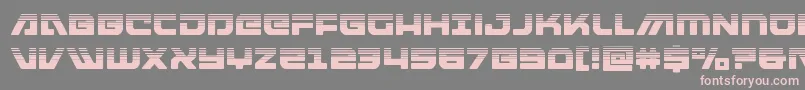 Шрифт armedlightninghalf – розовые шрифты на сером фоне