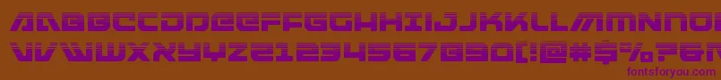 Шрифт armedlightninghalf – фиолетовые шрифты на коричневом фоне