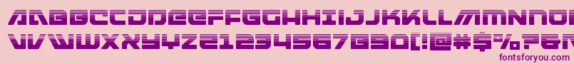 armedlightninghalf Font – Purple Fonts on Pink Background