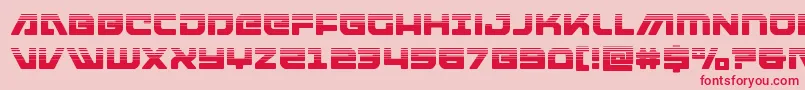 armedlightninghalf Font – Red Fonts on Pink Background