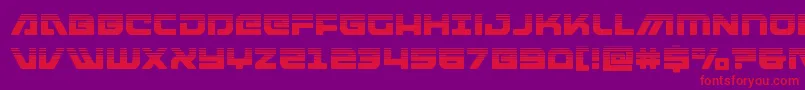 armedlightninghalf Font – Red Fonts on Purple Background