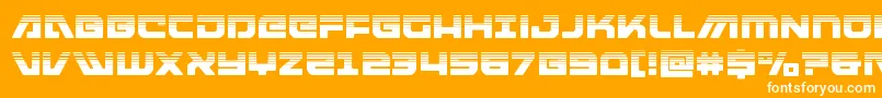 Police armedlightninghalf – polices blanches sur fond orange