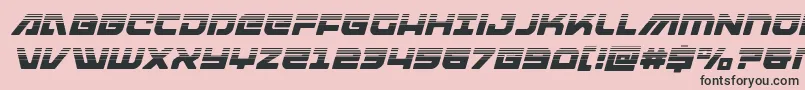 armedlightninghalfitalic Font – Black Fonts on Pink Background