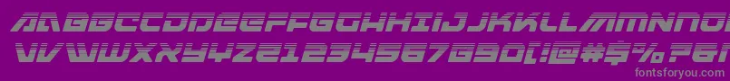 Шрифт armedlightninghalfitalic – серые шрифты на фиолетовом фоне
