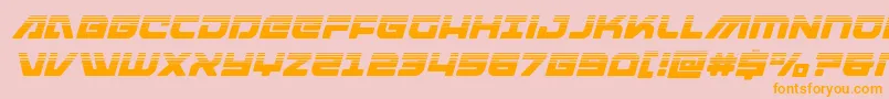 armedlightninghalfitalic Font – Orange Fonts on Pink Background