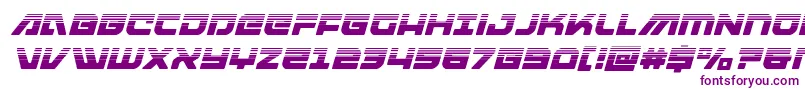 armedlightninghalfitalic Font – Purple Fonts on White Background