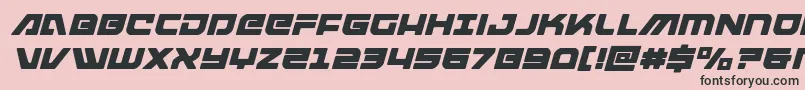 armedlightningitalic Font – Black Fonts on Pink Background