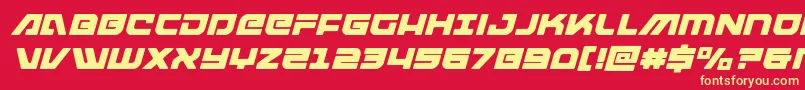 fuente armedlightningitalic – Fuentes Amarillas Sobre Fondo Rojo