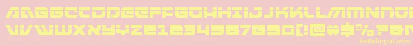 armedlightninglaser Font – Yellow Fonts on Pink Background