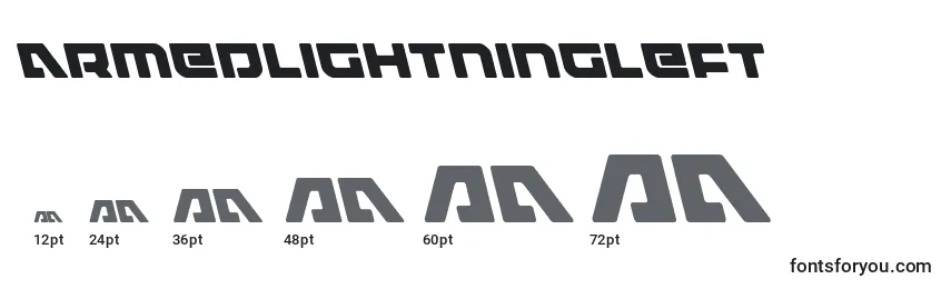 Размеры шрифта Armedlightningleft (119976)