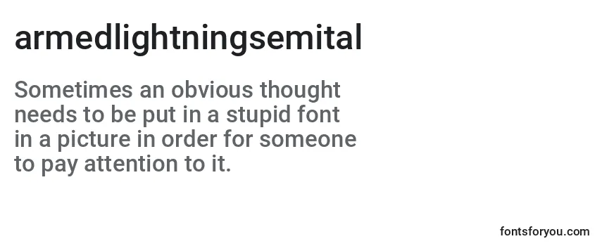 Armedlightningsemital (119977) Font