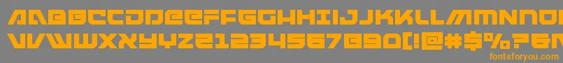 armedlightningsquared Font – Orange Fonts on Gray Background