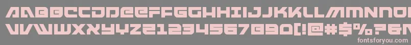 armedlightningsquared Font – Pink Fonts on Gray Background