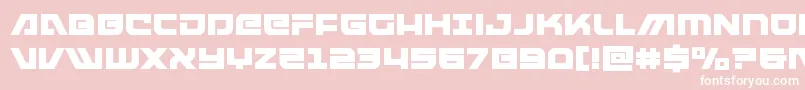 Police armedlightningsquared – polices blanches sur fond rose