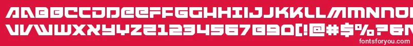 armedlightningsquared Font – White Fonts on Red Background