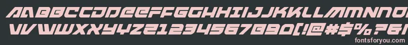 armedlightningsuperital Font – Pink Fonts on Black Background