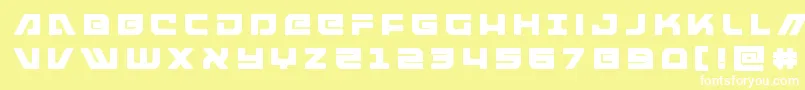 armedlightningtitle Font – White Fonts on Yellow Background