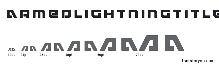 Armedlightningtitle (119983) Font Sizes