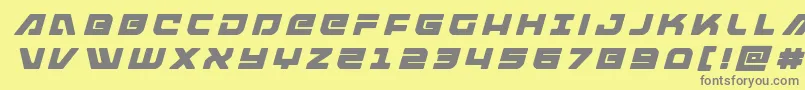 Police armedlightningtitleitalic – polices grises sur fond jaune