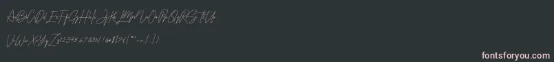 Armen Font – Pink Fonts on Black Background