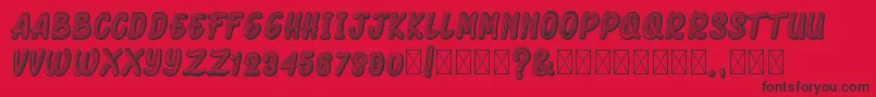 ArmonelaBlack-Schriftart – Schwarze Schriften auf rotem Hintergrund