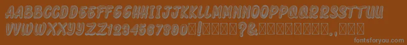 ArmonelaBlack-Schriftart – Graue Schriften auf braunem Hintergrund