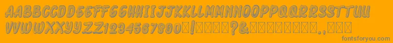 ArmonelaBlack Font – Gray Fonts on Orange Background