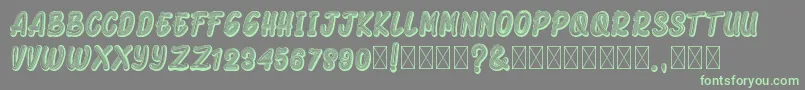 ArmonelaBlack Font – Green Fonts on Gray Background