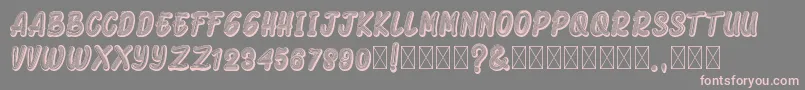 Fonte ArmonelaBlack – fontes rosa em um fundo cinza