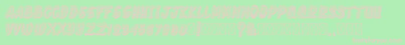 ArmonelaBlack Font – Pink Fonts on Green Background