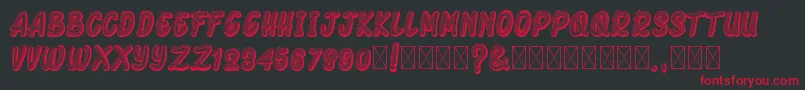 ArmonelaBlack Font – Red Fonts on Black Background