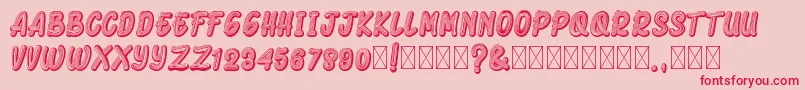 ArmonelaBlack-Schriftart – Rote Schriften auf rosa Hintergrund