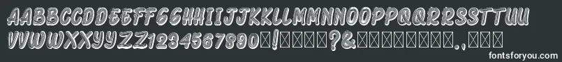 フォントArmonelaBlack – 黒い背景に白い文字