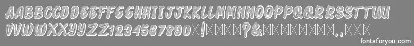 ArmonelaBlack-fontti – valkoiset fontit harmaalla taustalla