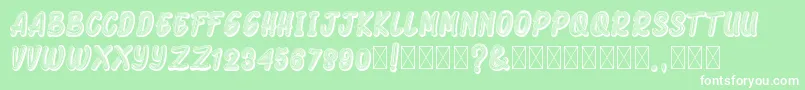 Шрифт ArmonelaBlack – белые шрифты на зелёном фоне