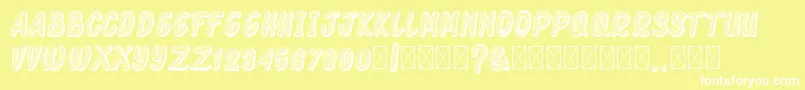 ArmonelaBlack Font – White Fonts on Yellow Background