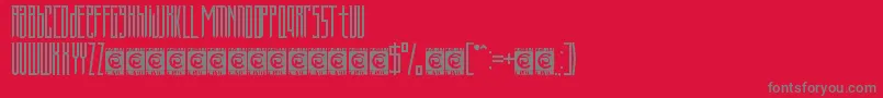 ARMOR FreeVersion Font – Gray Fonts on Red Background