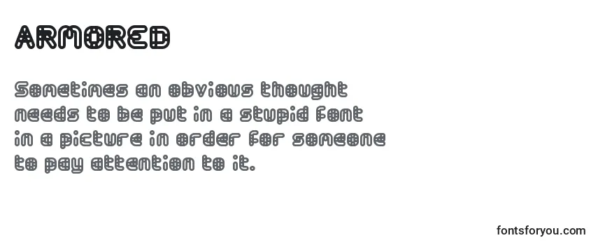 Review of the ARMORED Font