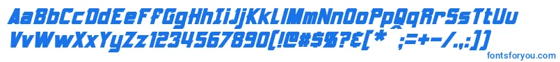 Шрифт Armorhide Bold Italic – синие шрифты