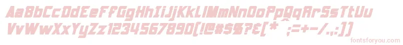 Armorhide Bold Italic Font – Pink Fonts on White Background