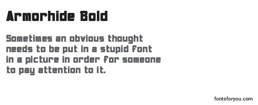 Review of the Armorhide Bold Font