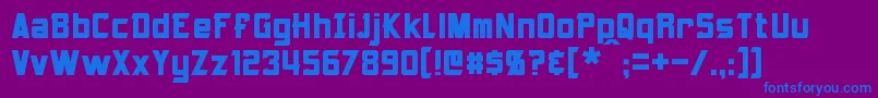 Armorhide Font – Blue Fonts on Purple Background