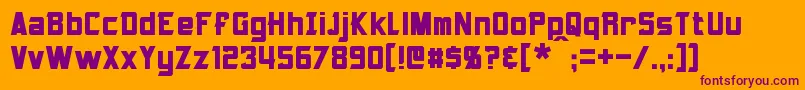 Armorhide Font – Purple Fonts on Orange Background