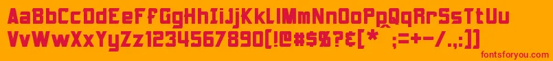 Armorhide Font – Red Fonts on Orange Background