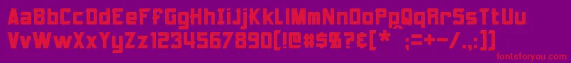 Armorhide Font – Red Fonts on Purple Background