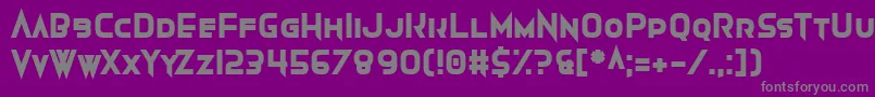 Armwarmer Font – Gray Fonts on Purple Background