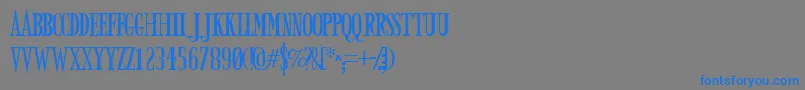 ARMYD    Font – Blue Fonts on Gray Background