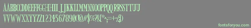 ARMYD    Font – Green Fonts on Gray Background